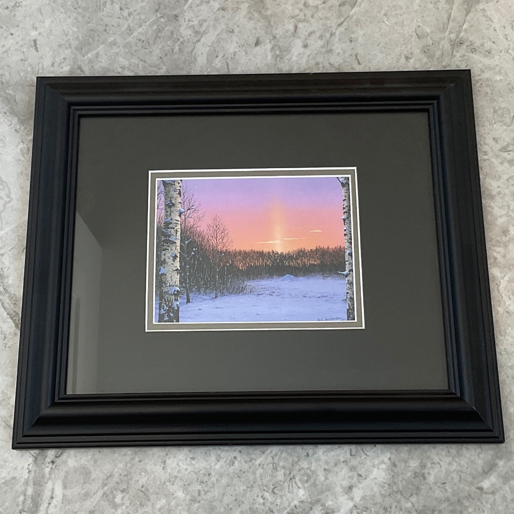 Framed Glen Scrimshaw Winter Haven Art